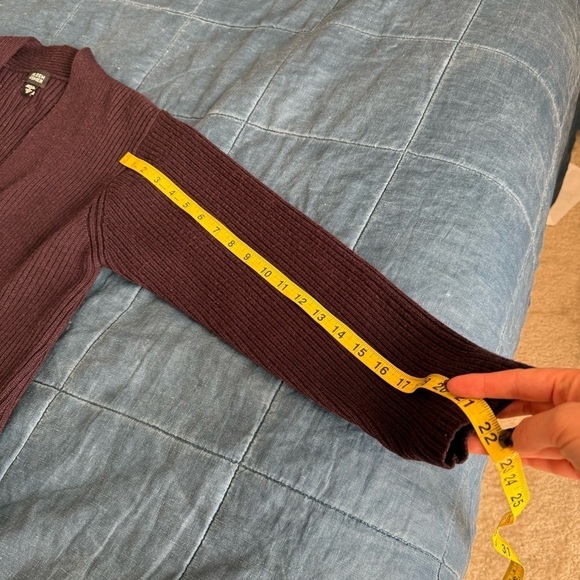 Eileen Fisher 100% Merino Wool Ribbed open Front Cardigan Size Medium - Picture 6 of 8